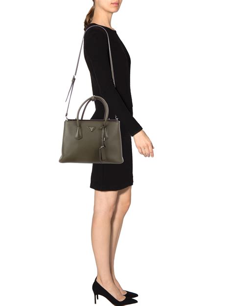 prada saffiano cuir twin bag review